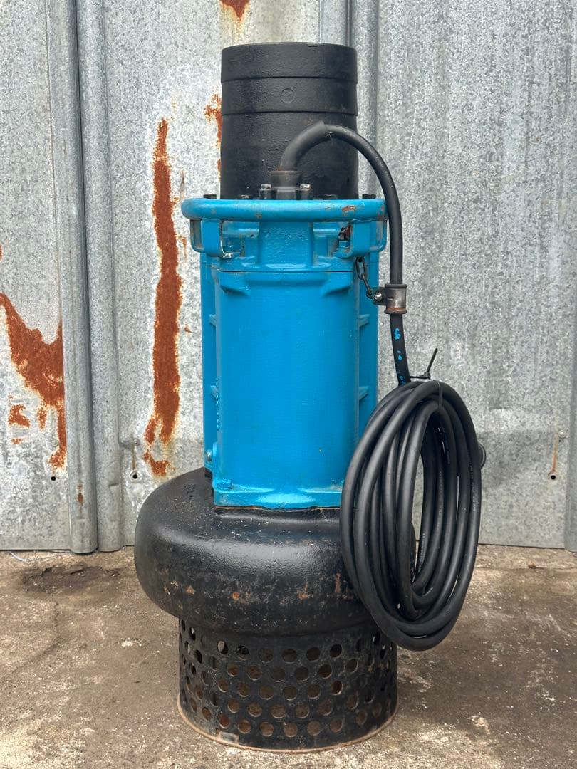 大3.ツルミ排水用水中ポンプKRS-85.5 三相200V 50Hz 5.5kW