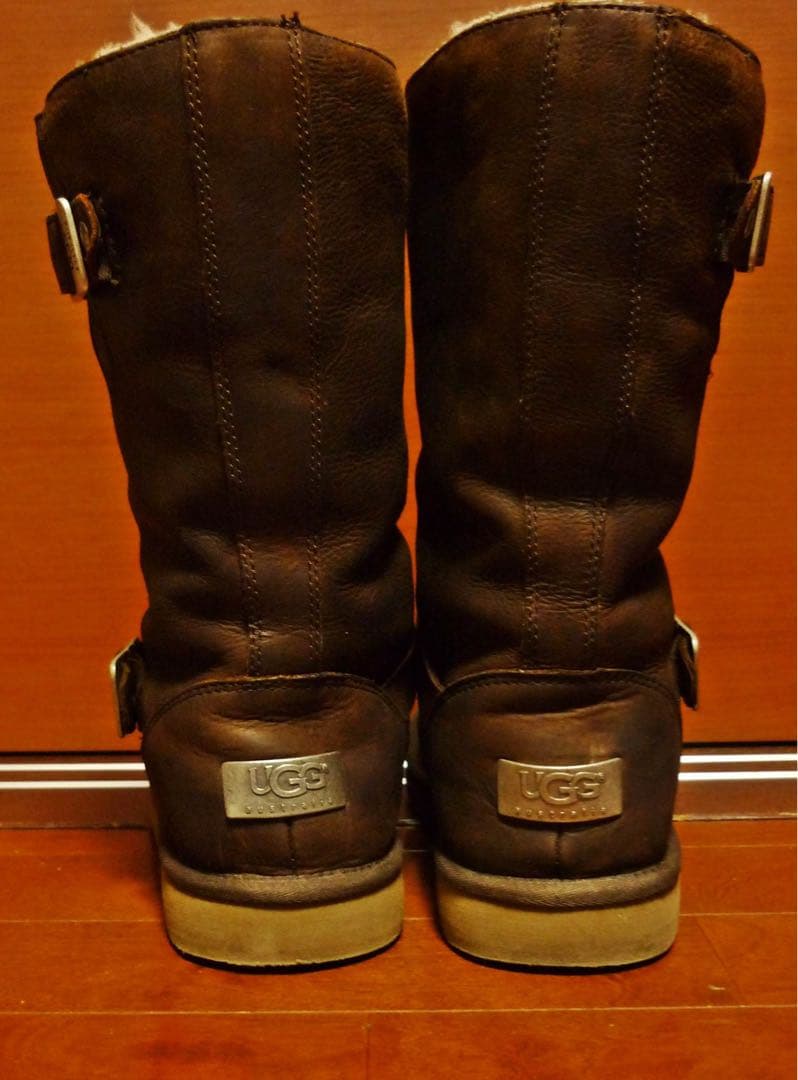 UGG★ケンジントン5678★ムートンエンジニアブーツ★ダークブラウン25cm