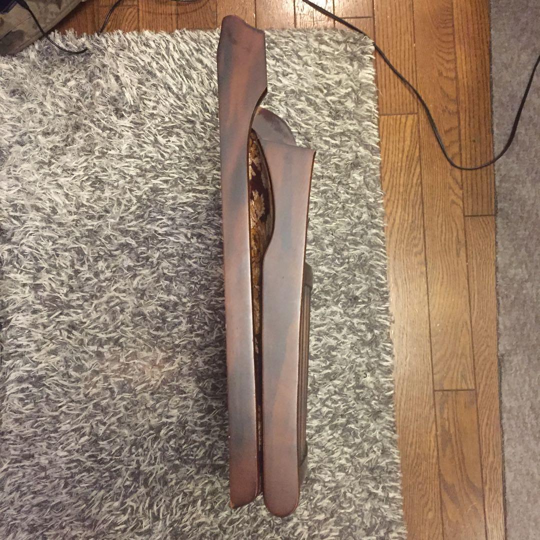 [ヴィンテージ]折りたたみ式木座椅子 3台ワンセット