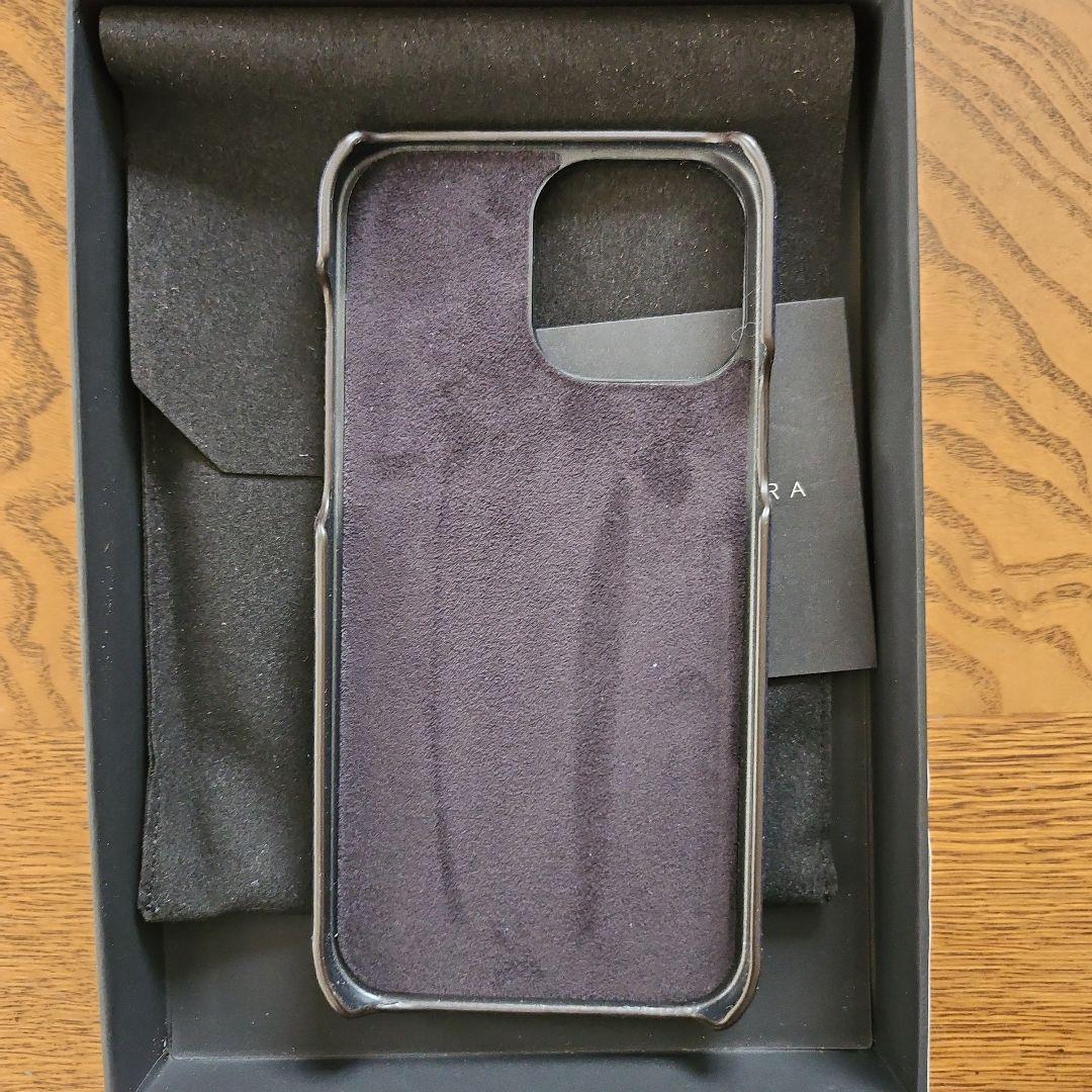 BONAVENTURA ネイビーレザー iPhone13proMaxケース