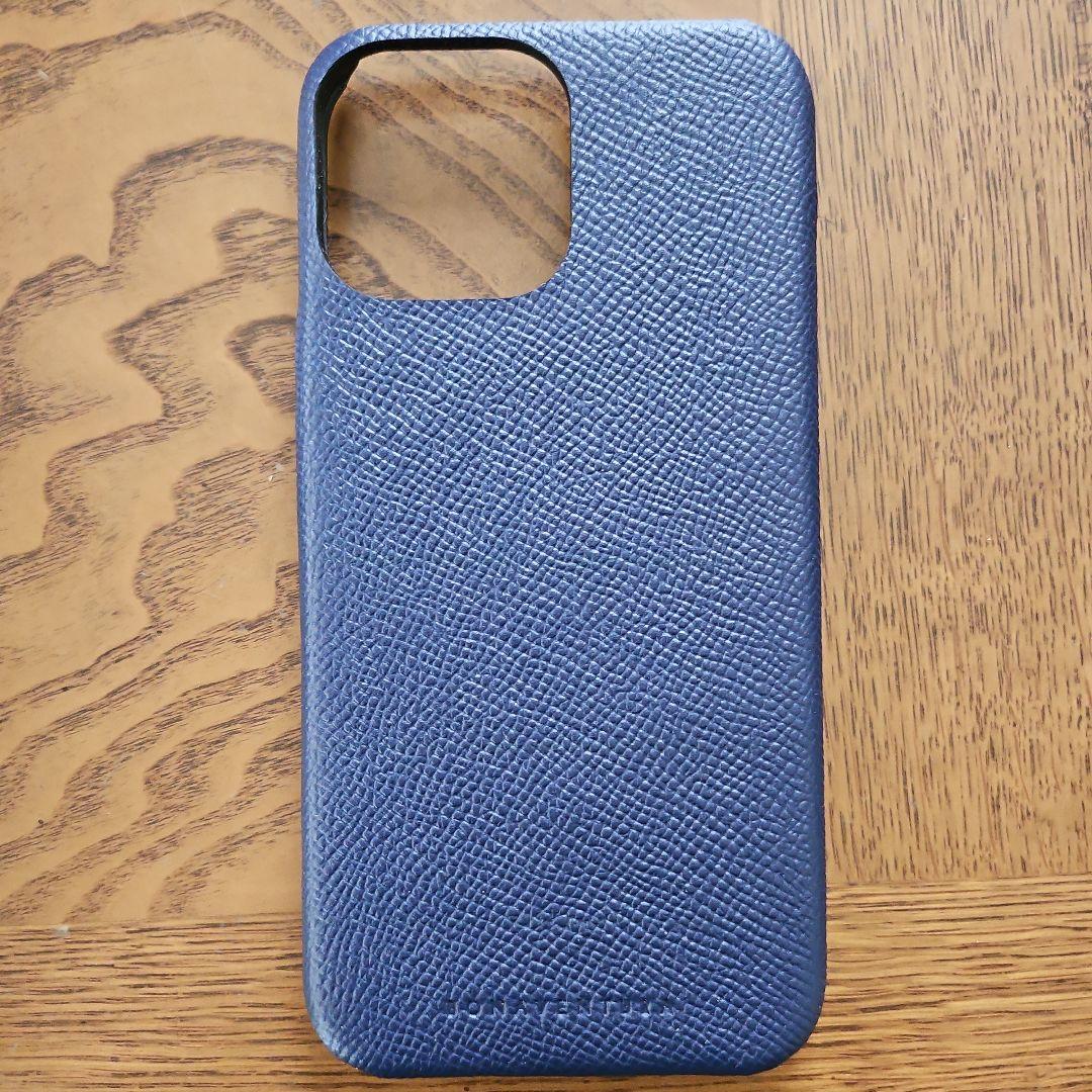 BONAVENTURA ネイビーレザー iPhone13proMaxケース