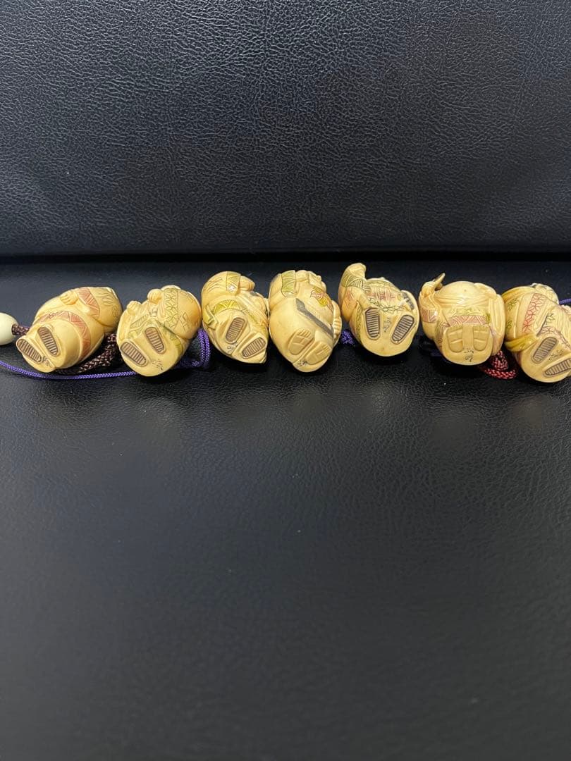 七福神　置物　在銘有り　細密細工　骨董　縁起物