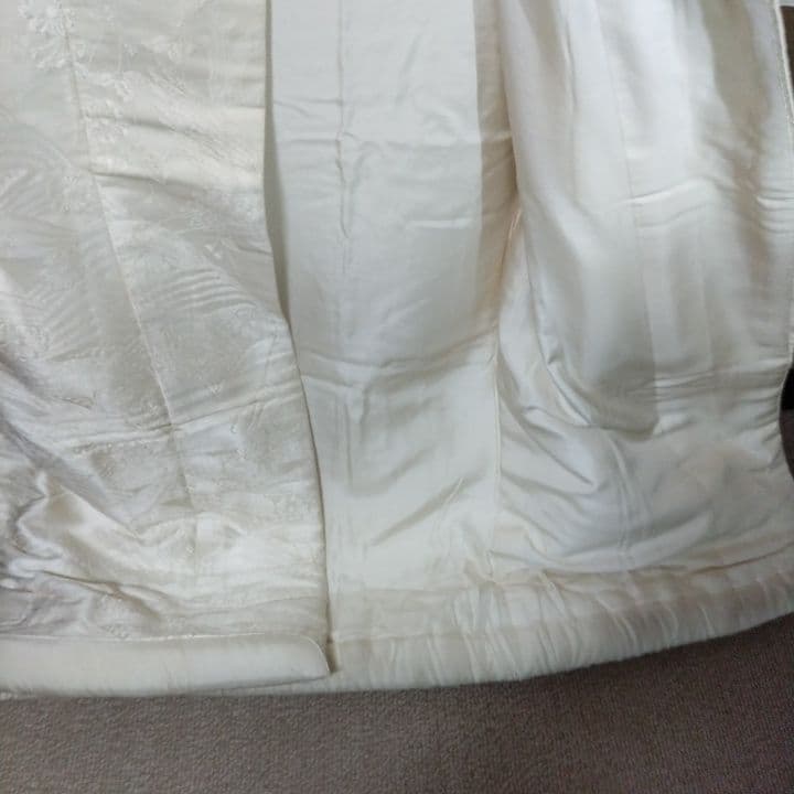 白無垢 唐織り 鶴に草花模様J