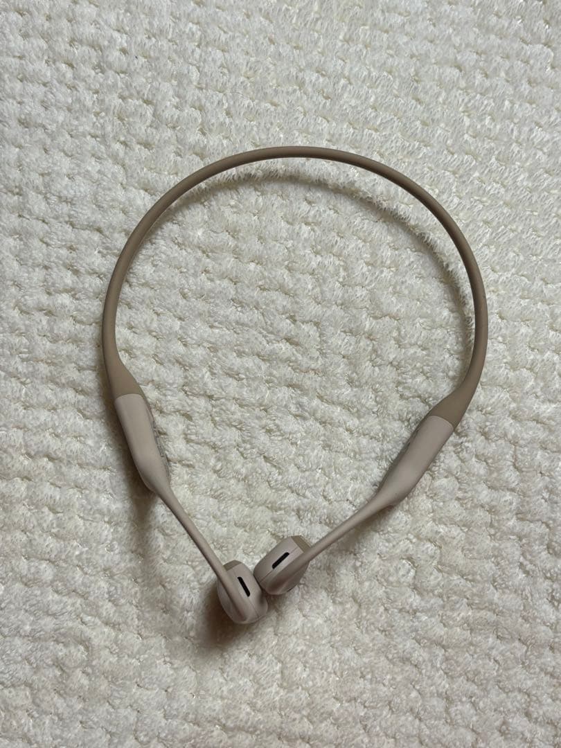 【美品】SHOKZ OpenRun Pro 骨伝導イヤホン ベージュ 動作確認済
