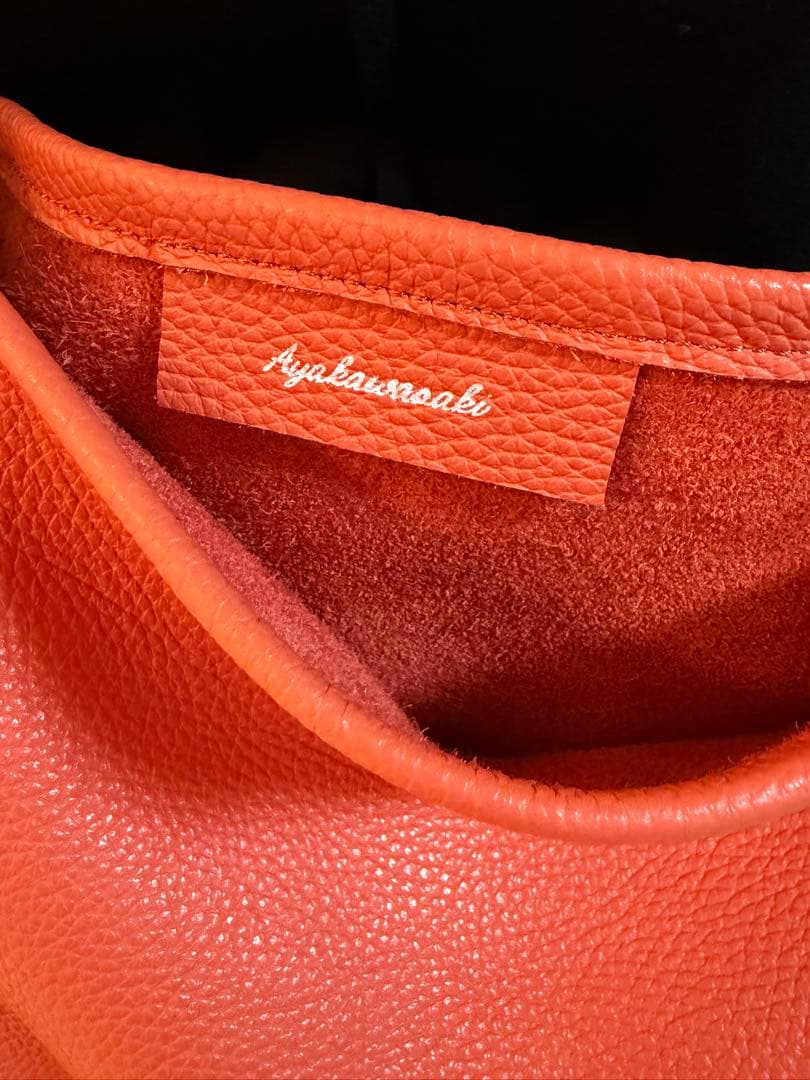 ayakawasaki one handle bag 大　オレンジ