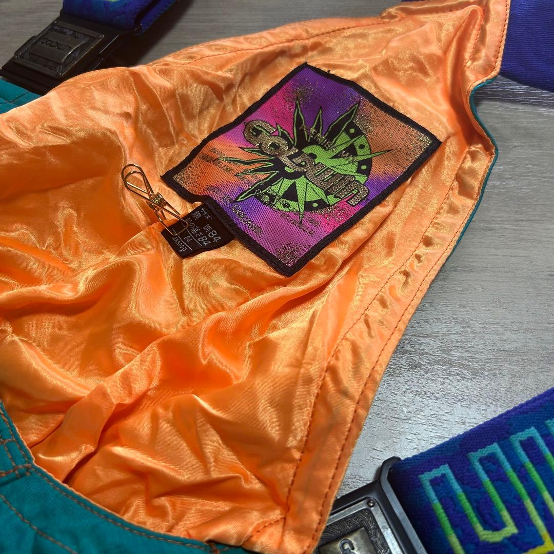 【ゴールドウィン】フリーサイズ(O)スキーウェアパンツ　レトロサスペンダーパンツ