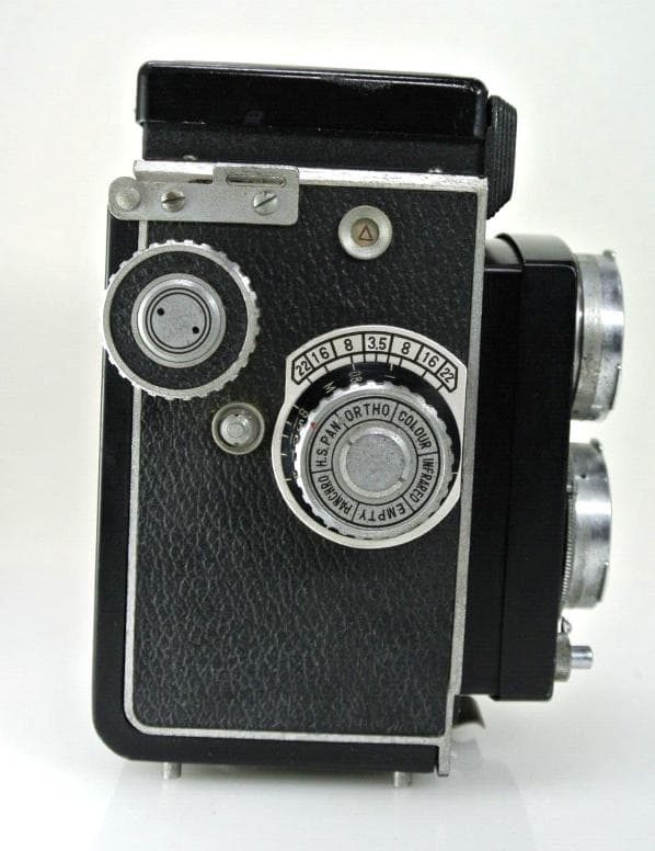 レア・ヴィンテージMANANFLEX 二眼レフカメラ1950年代F-1:3.5