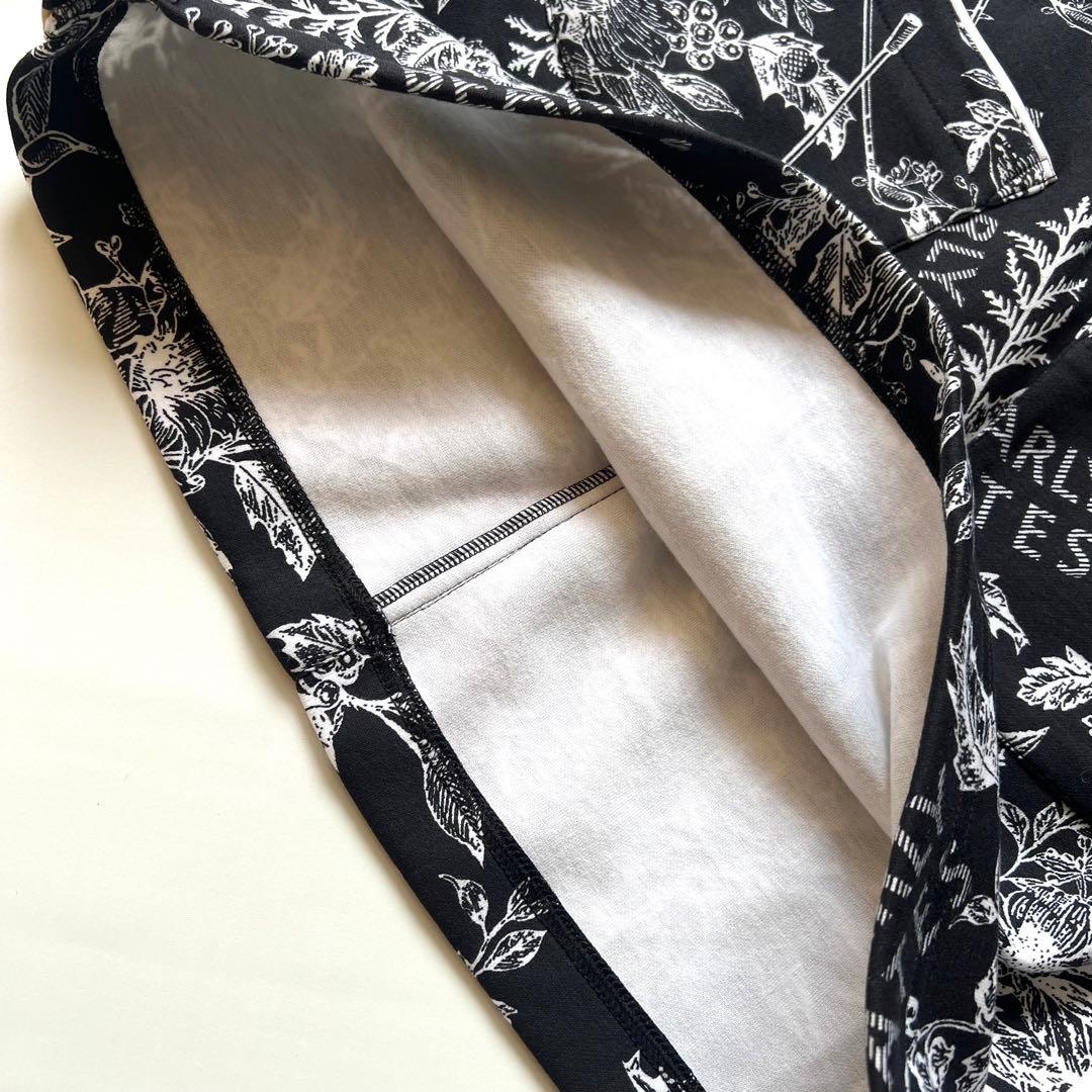 Pearlygates パーリーゲイツ　花柄　セットアップ　ゴルフ　ブラック　黒