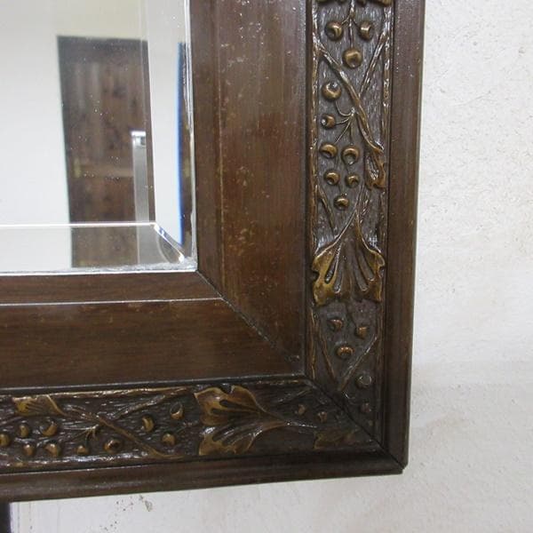 イギリス アンティーク 家具 ウォールミラー 壁掛け鏡 カフェ 英国 6387d