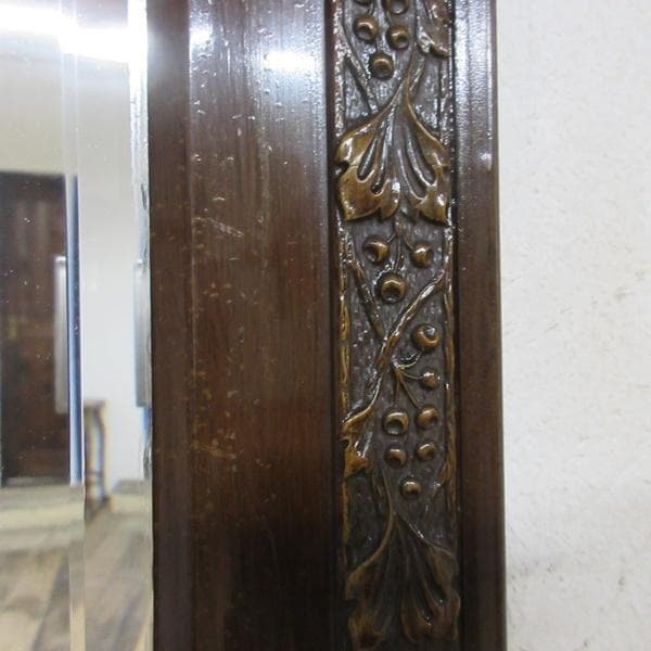 イギリス アンティーク 家具 ウォールミラー 壁掛け鏡 カフェ 英国 6387d