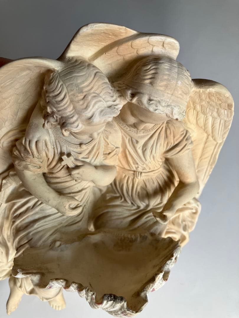 幼い天使たちの聖水盤　フランスアンティーク