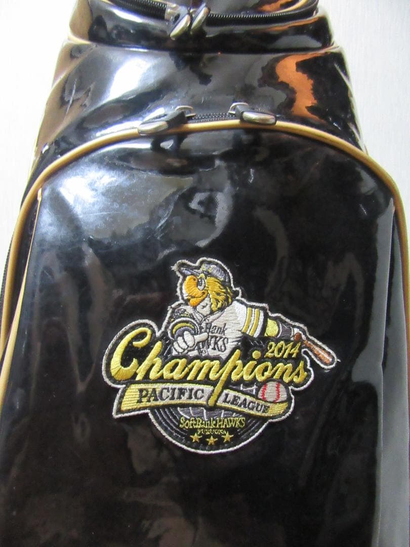 ★☆★希少★SoftBank HAWKS★3点式ゴルフバック★黒★☆★