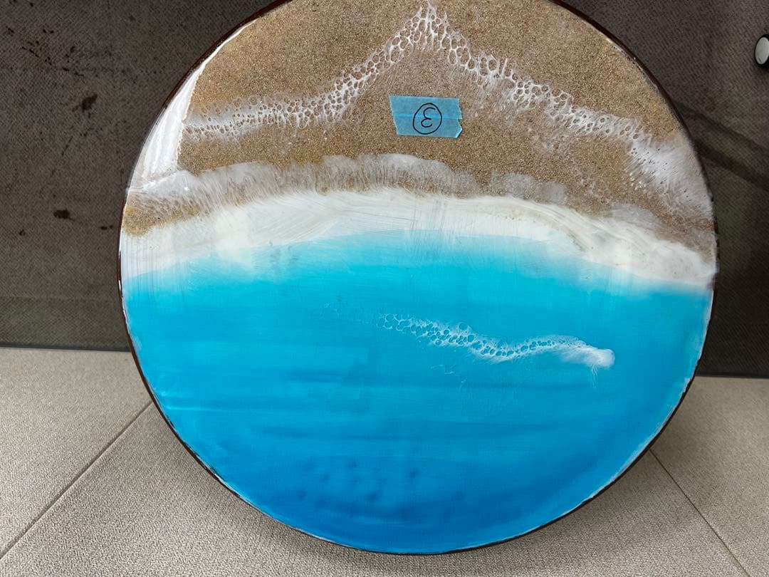 オーシャンレジンテーブル　カウンターテーブル　海③