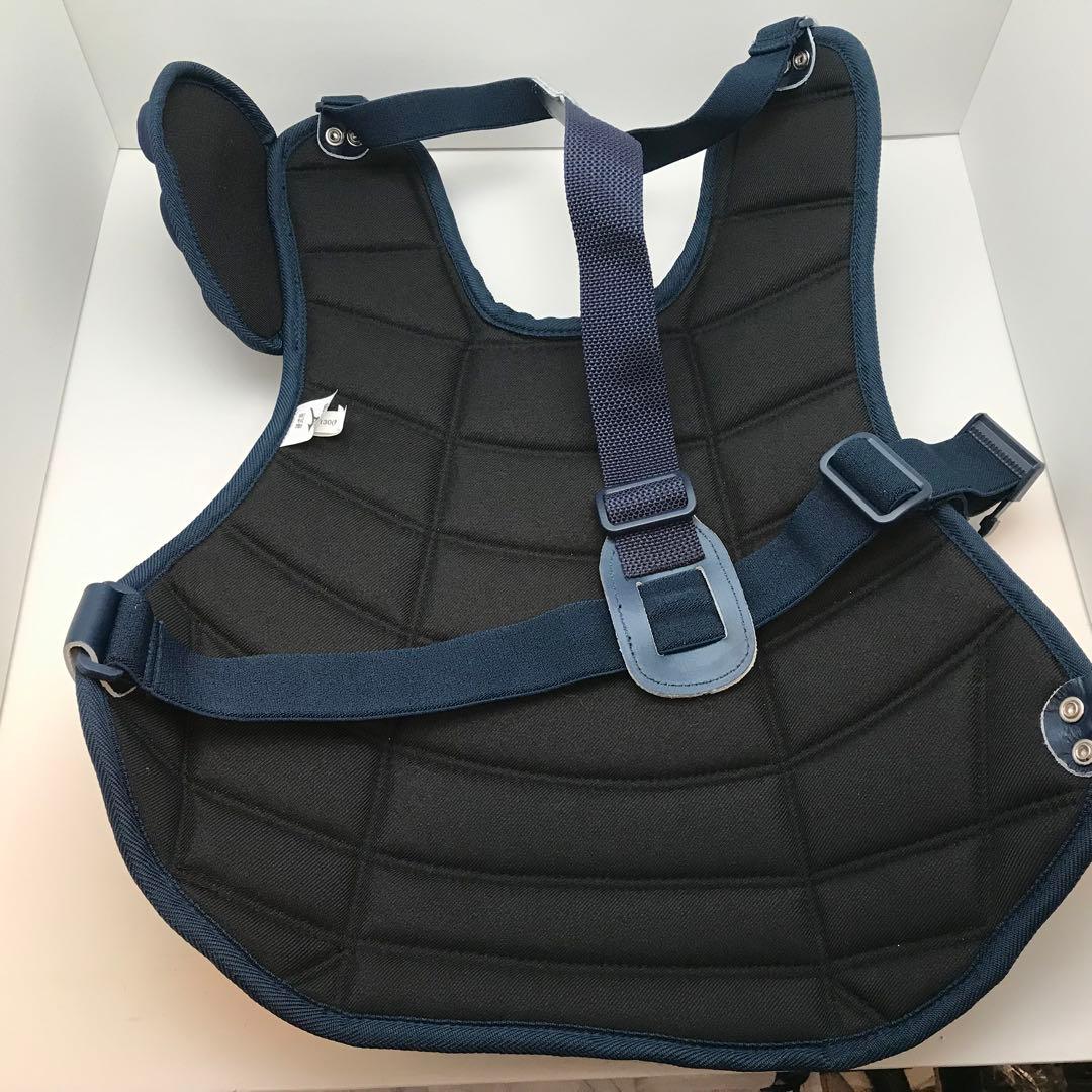 新品　ミズノ　硬式 野球　キャッチャー 防具　捕手 ヘルメット セット　ネイビー