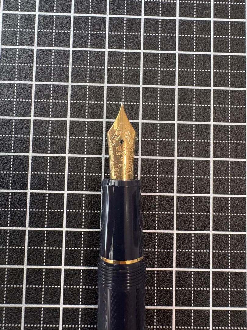 PILOT CUSTOM74 Dark-Blue 網目　万年筆　字幅FM