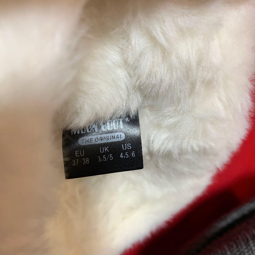 美空さん専用、MOON BOOTホワイト/ピンク サイズ23.5㎝〜24.5㎝