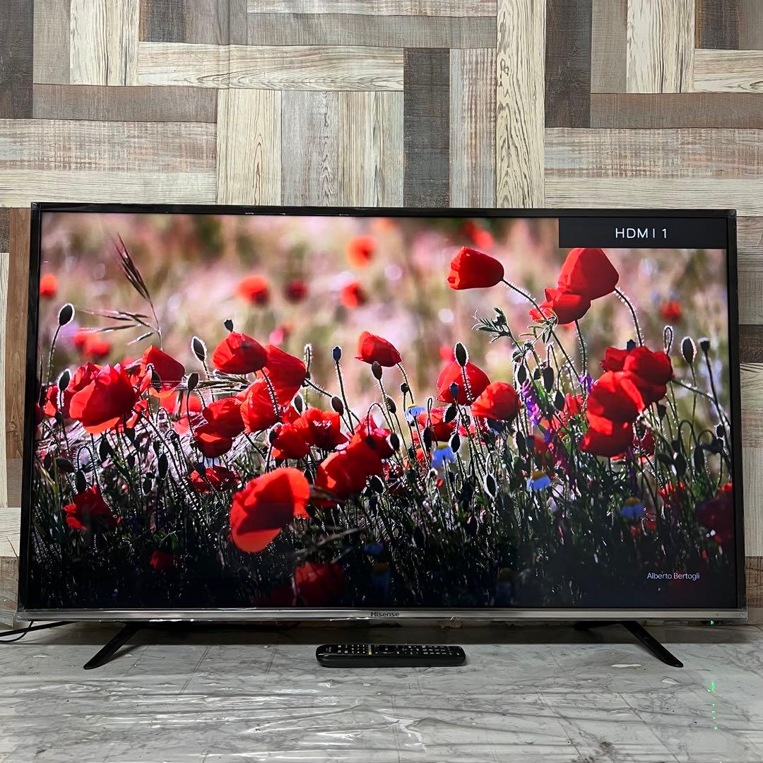 全国送料込❣️Hisense49型地デジ・BS CS液晶TV外付HDD裏録画対応