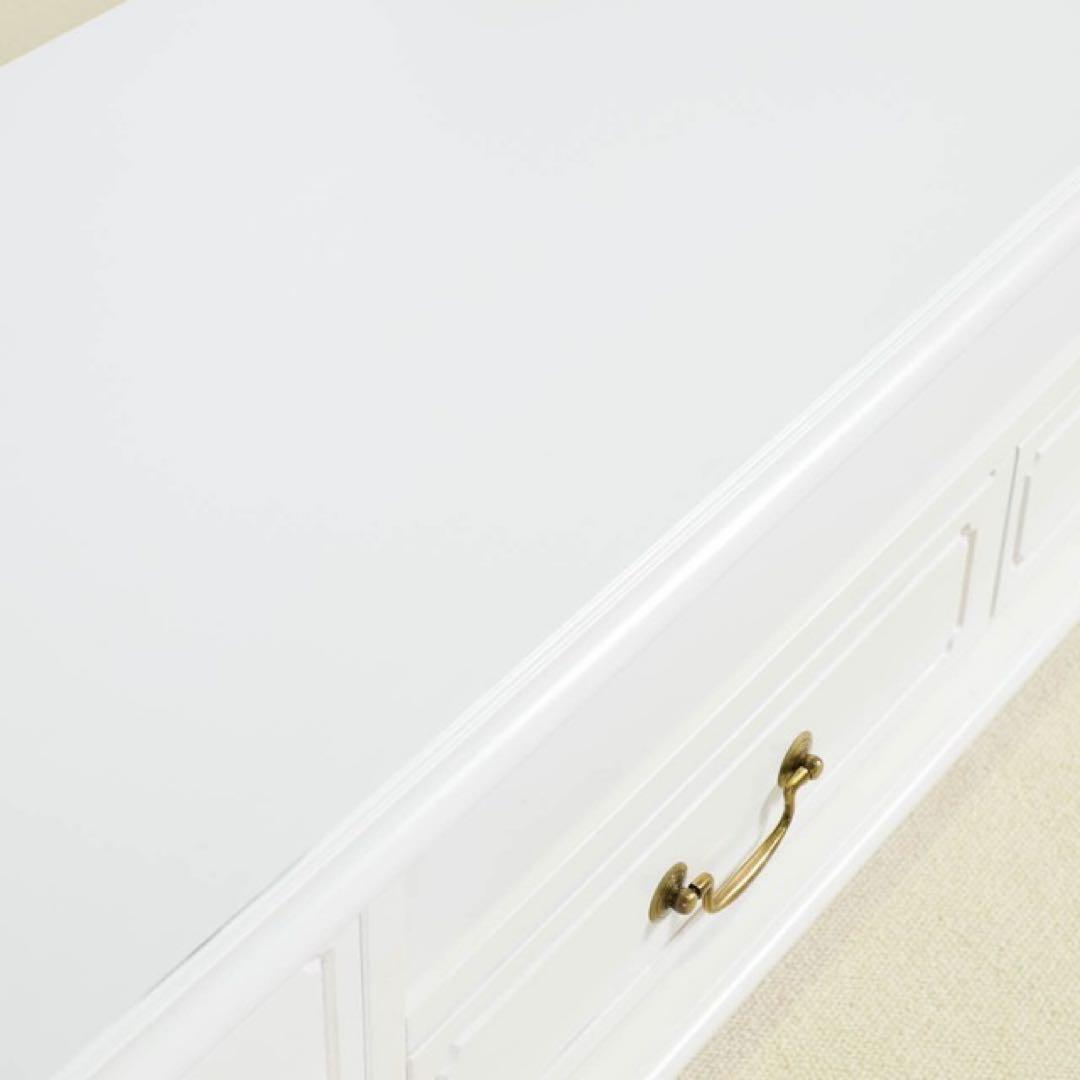 C新品 アンティーク調 テレビボード テレビ台 ホワイト ローボード 白 ラック