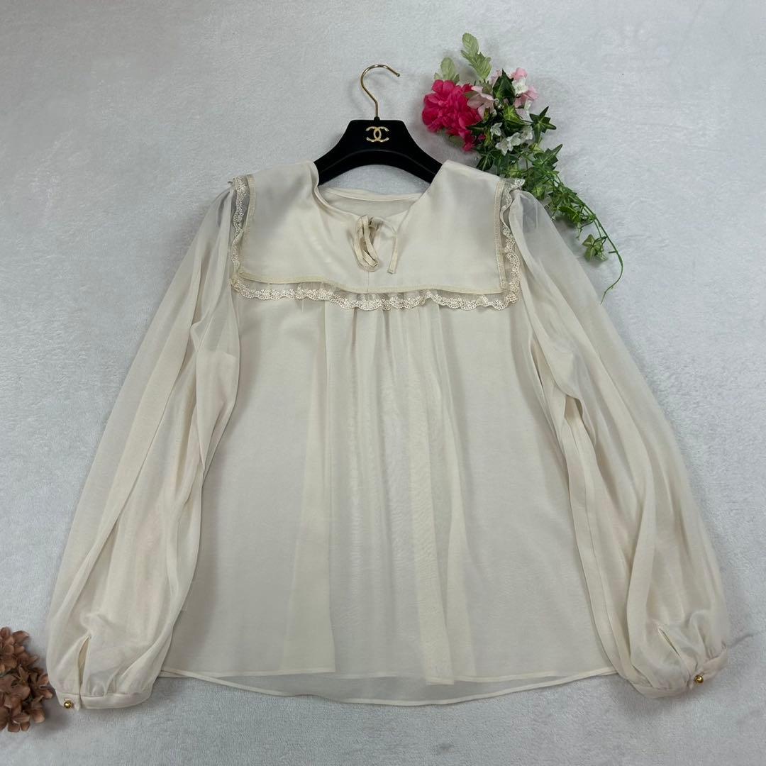 K688 新品未使用 2XL フランシュリッペ シアー ブラウス レディース