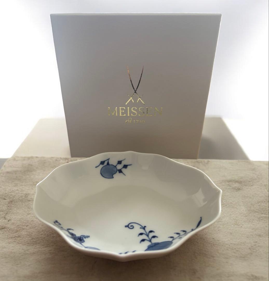 レアアイテム　マイセン　ブルーオニオンスタイルのひし形プレート