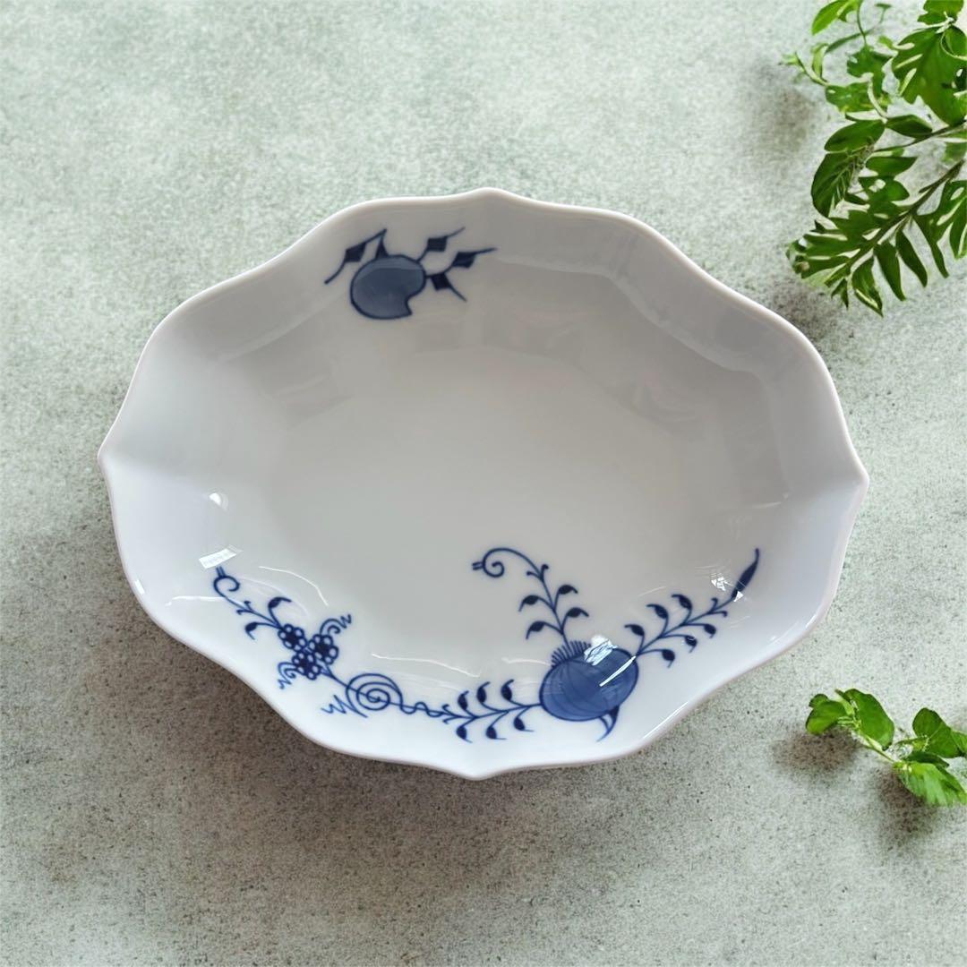 レアアイテム　マイセン　ブルーオニオンスタイルのひし形プレート