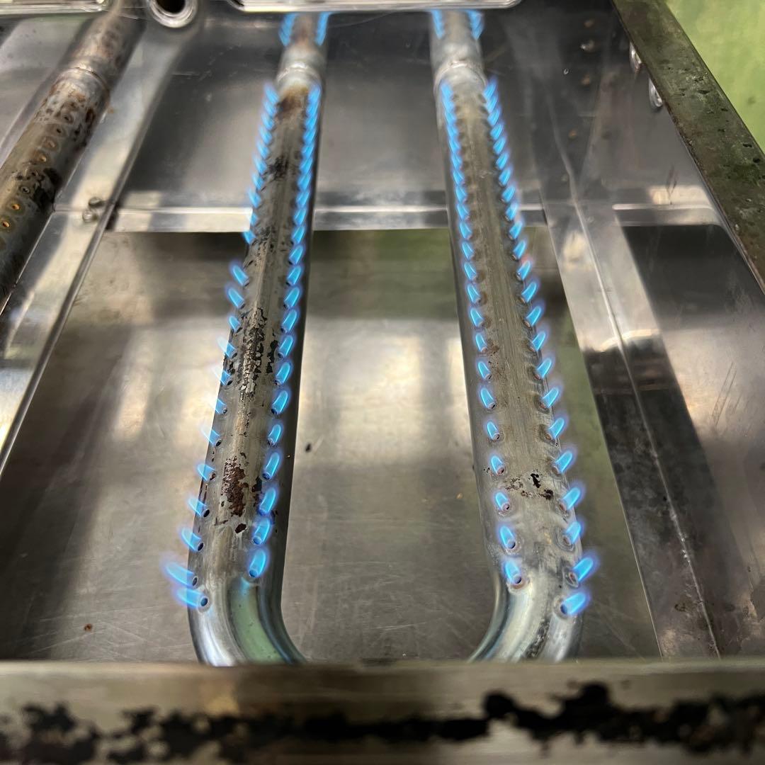 AKS たこ焼き機 3連銅板 プロパンガス用 LPガス 54個焼き