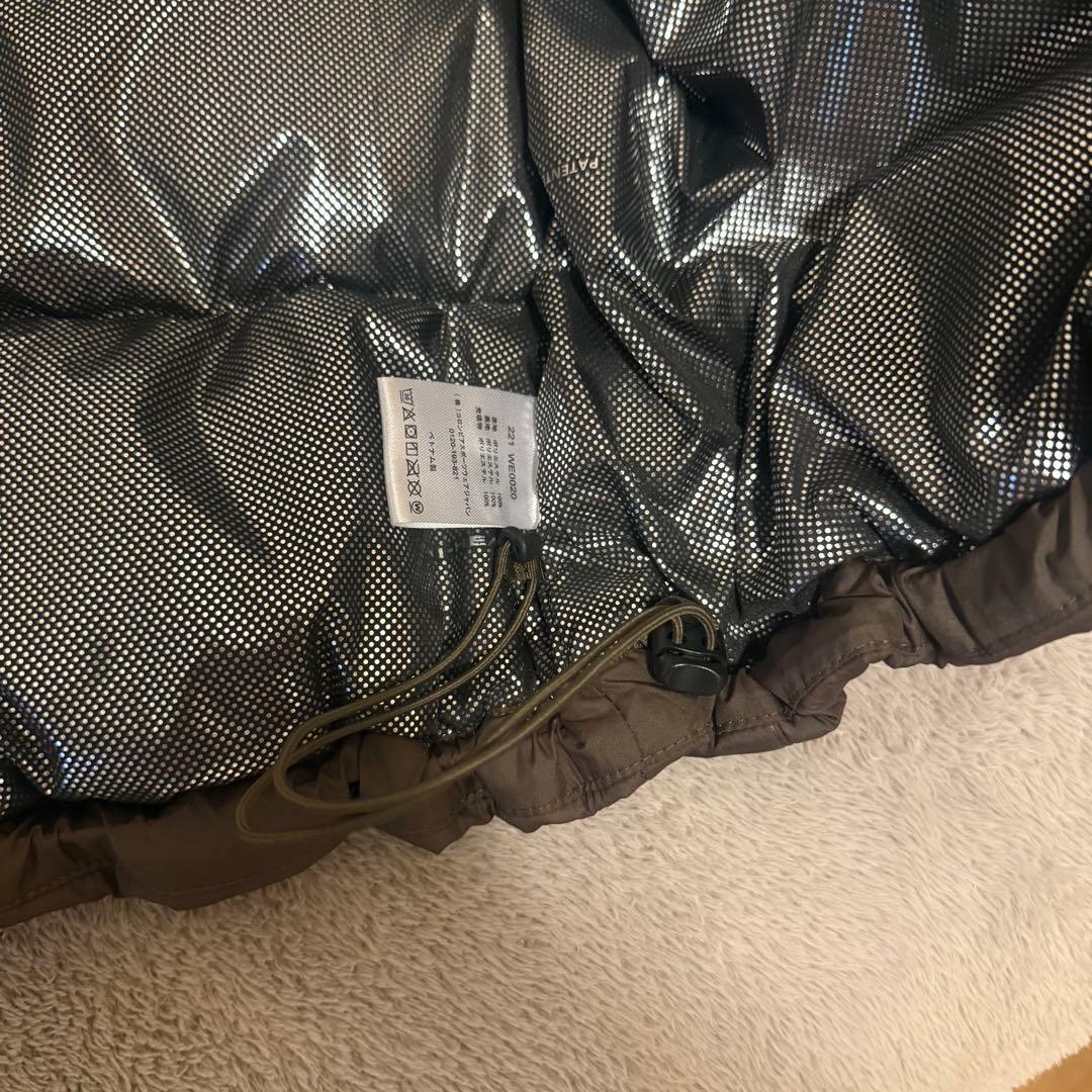 【超極暖！】Columbiaフード付きダウンジャケット　ブラウン　ブラック