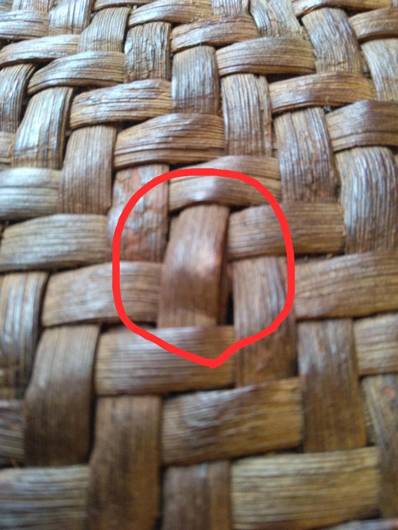 【商品】国産　山ぶどう手提げかご