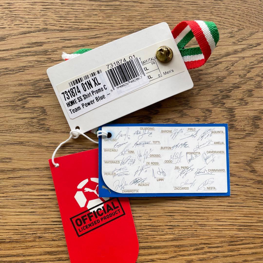 PUMA ワールドカップ2006 優勝記念 イタリア代表ユニ　タグ付