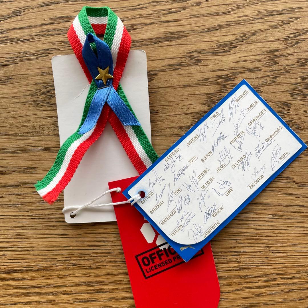 PUMA ワールドカップ2006 優勝記念 イタリア代表ユニ　タグ付