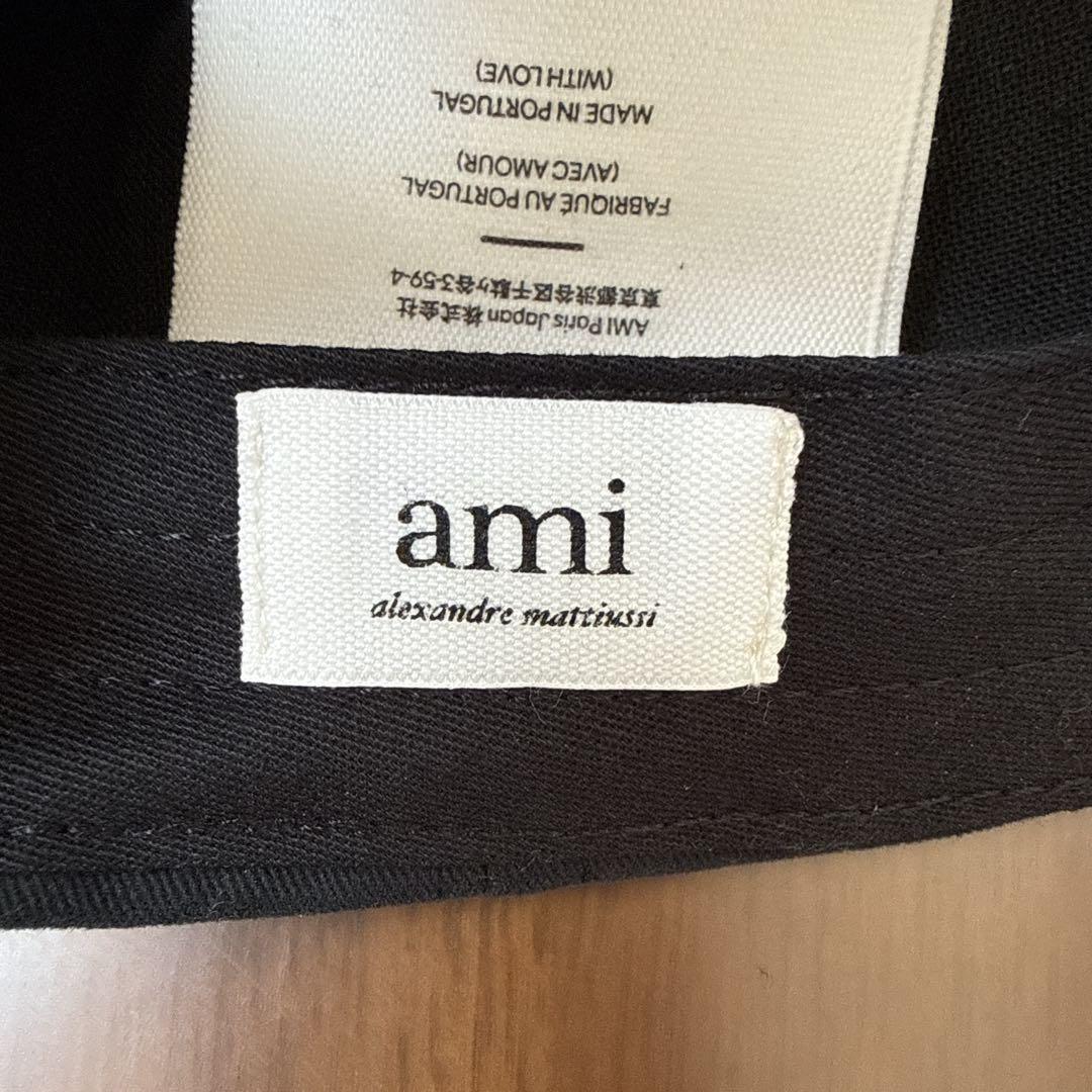AmiParis アミパリス ベースボールキャップ 帽子 ブラック 男女兼用