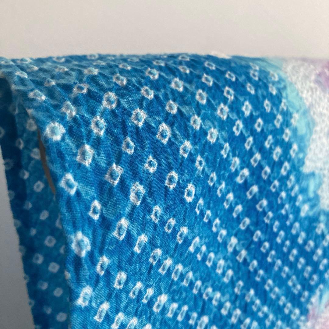 有松絞り・有松鳴海絞り　手縫い　上質浴衣　可愛い花模様　浴衣　No.2-250