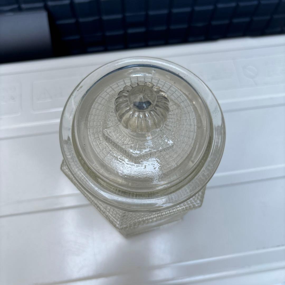 飴屋瓶 ガラス瓶 保存容器 ガラス 昭和レトロ 大正ロマン 六角形 珍しい