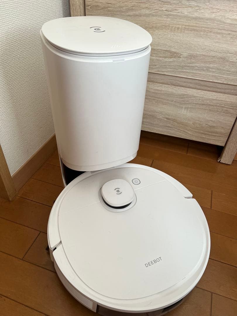 ロボット掃除機 エコバックス 拭き掃除 自動ゴミ収集　ホワイトセット