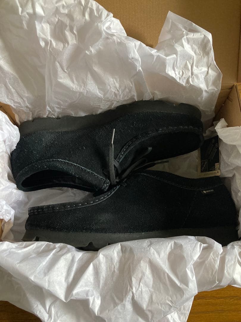 クラークス　clarks wallabee gtx black suede