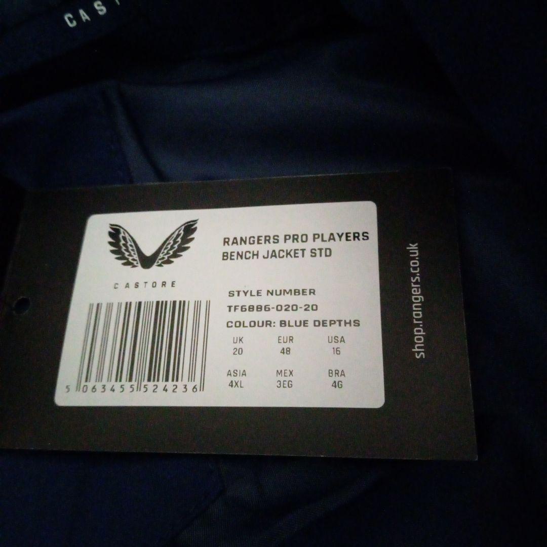 CASTORE カストレ レンジャーズ　ネイビー ベンチコート 新品未使用
