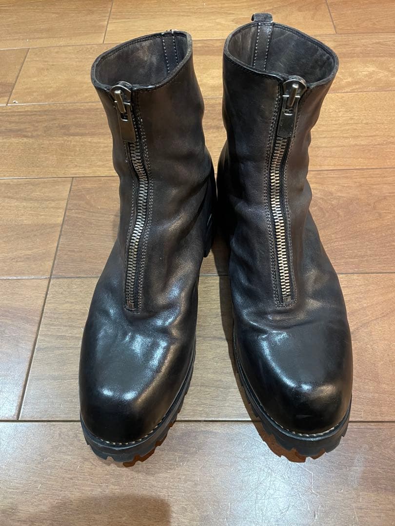 GUIDI PL1 フロントジップ　馬革 サイズ43