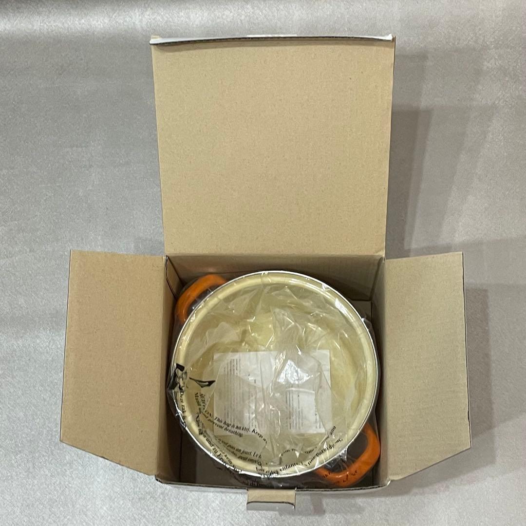 新品未使用　ルクルーゼ　ストックポット　オレンジ