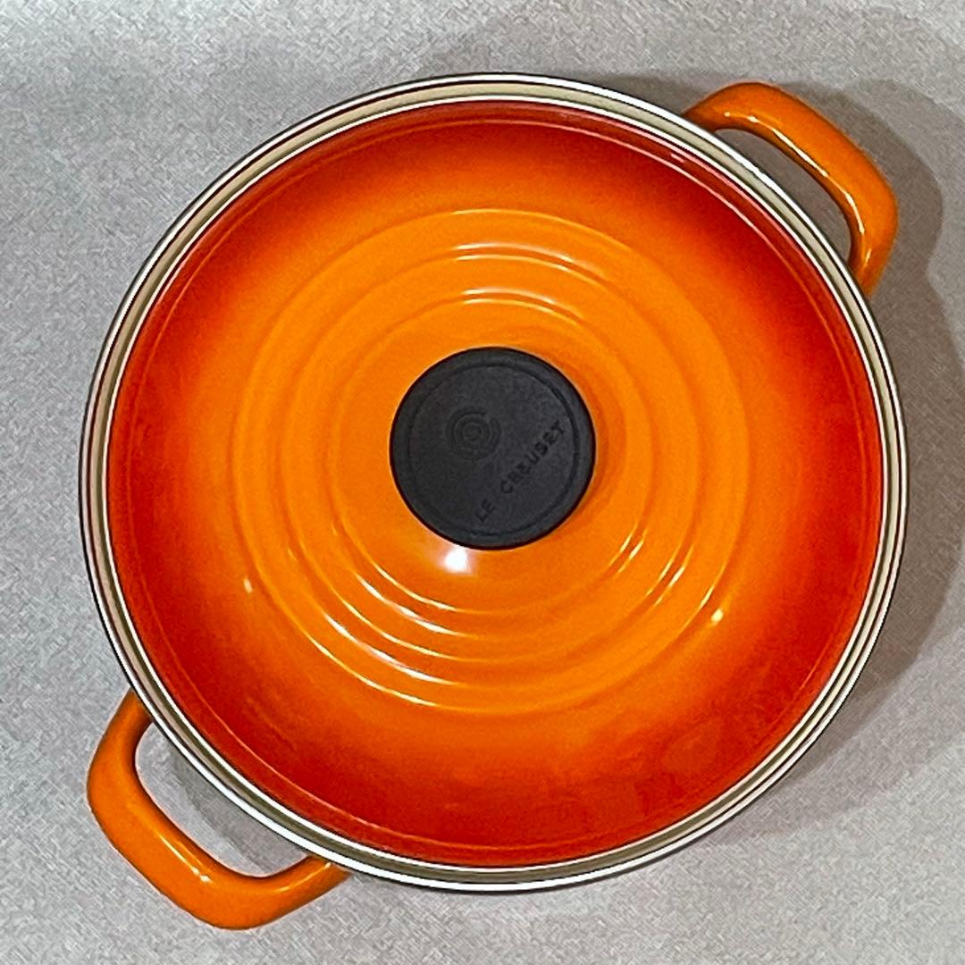 新品未使用　ルクルーゼ　ストックポット　オレンジ