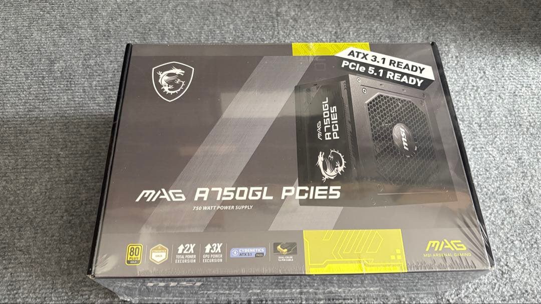 新品未開封DDR4-3200,32GBメモリ,750W Gold電源