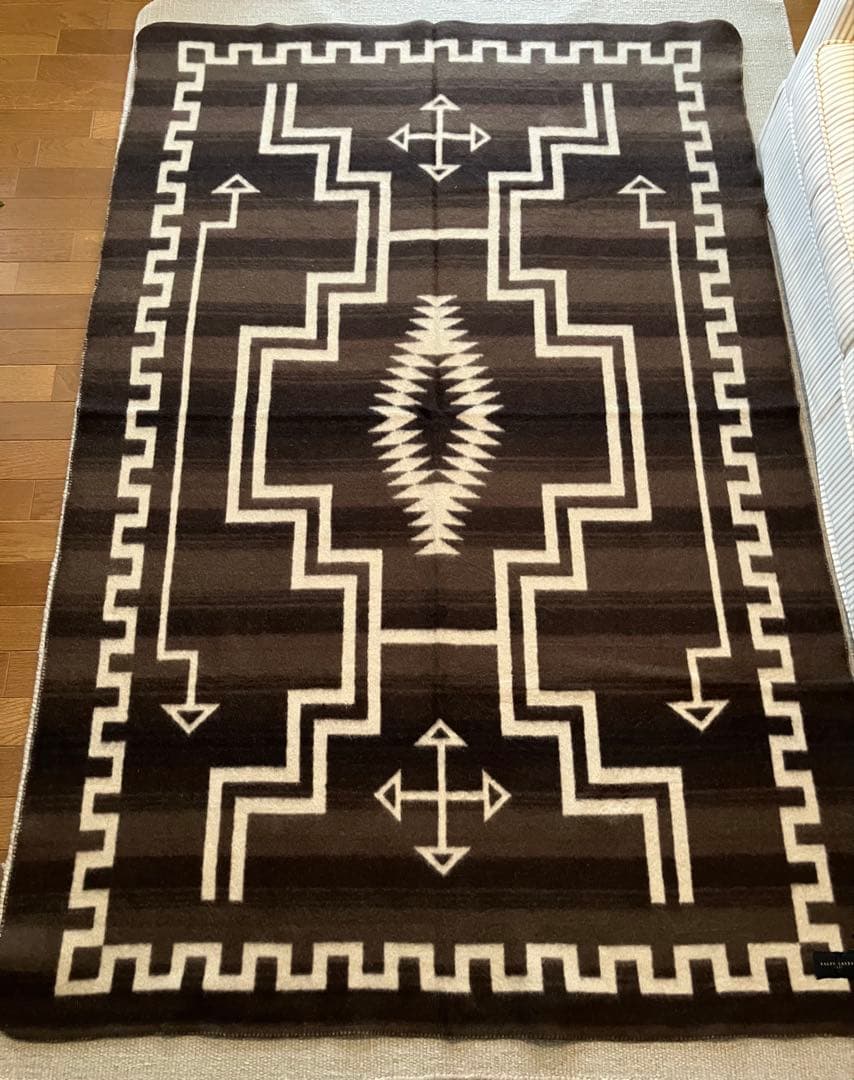 【希少❗️ヴィンテージ❗️】ラルフローレン・ナバホ柄ブランケット（シングルサイズ）