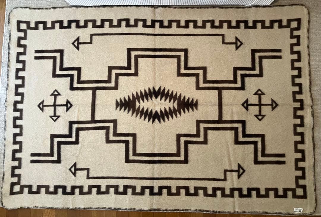 【希少❗️ヴィンテージ❗️】ラルフローレン・ナバホ柄ブランケット（シングルサイズ）