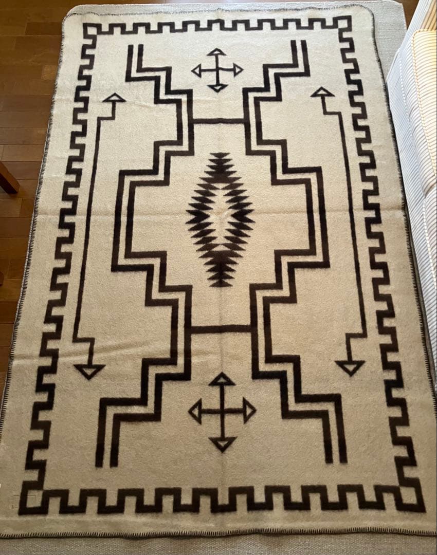 【希少❗️ヴィンテージ❗️】ラルフローレン・ナバホ柄ブランケット（シングルサイズ）