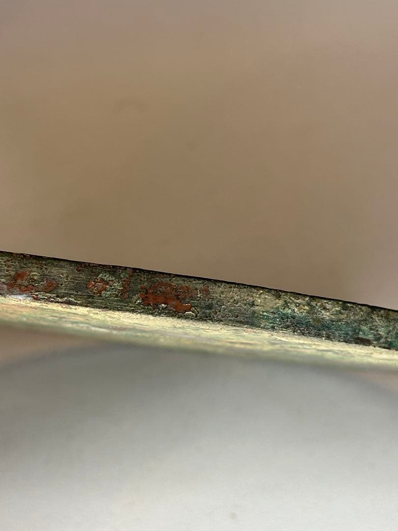 唐代 瑞獣四神文銅鏡 古鏡 青銅鏡 重厚作 銘帯入 時代物 收藏品