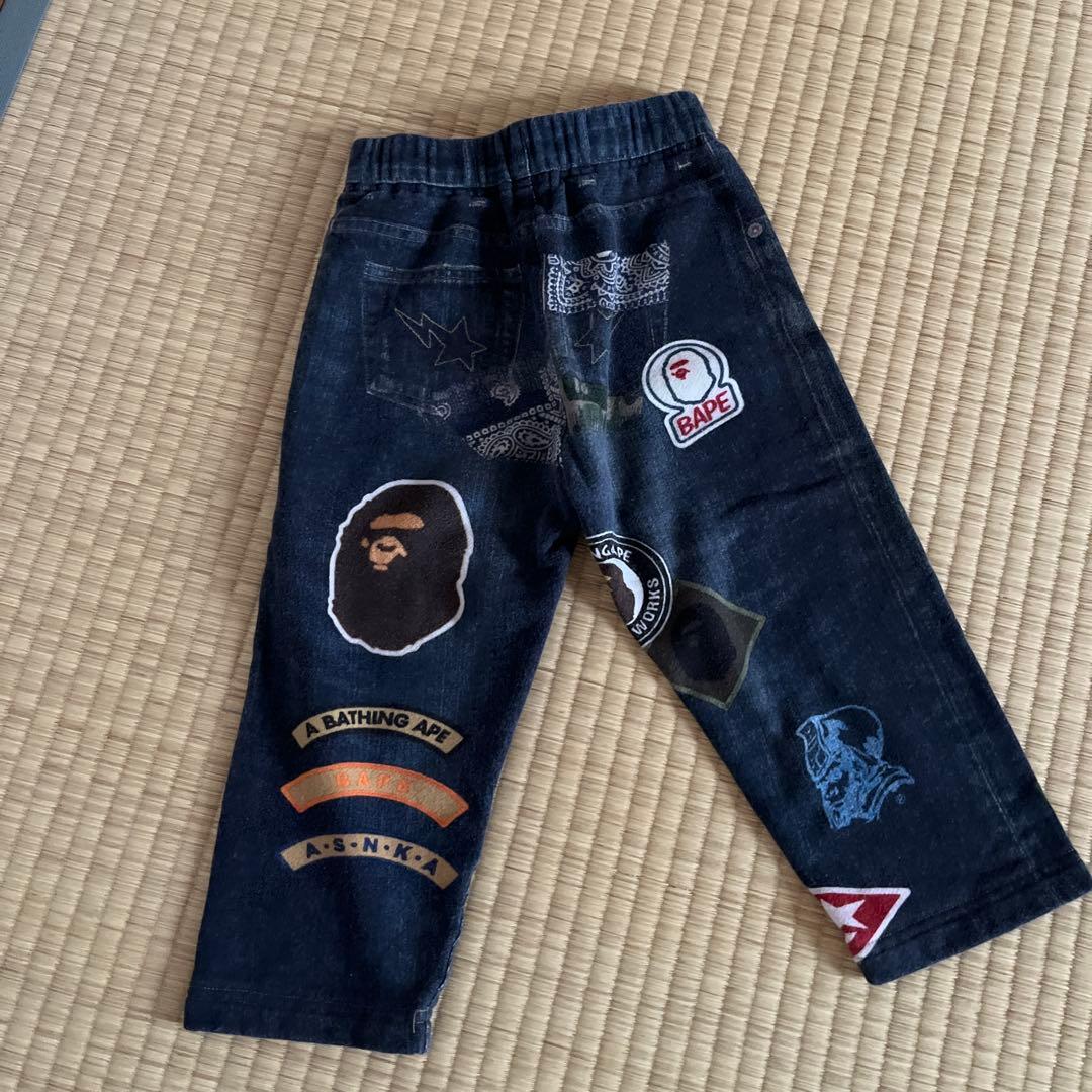 【稀少】BAPE KIDS シャーク　パーカーとパンツセット110cm