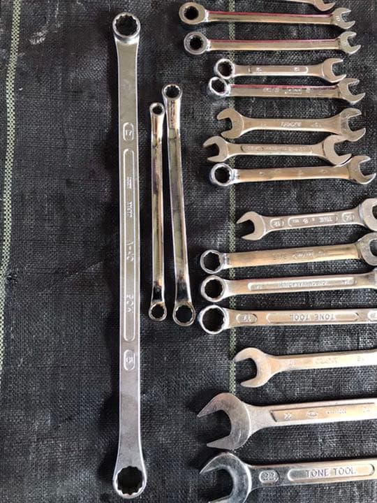 スパナ　TONE KTC ASH ノーブランド 8mm - 30mm セット