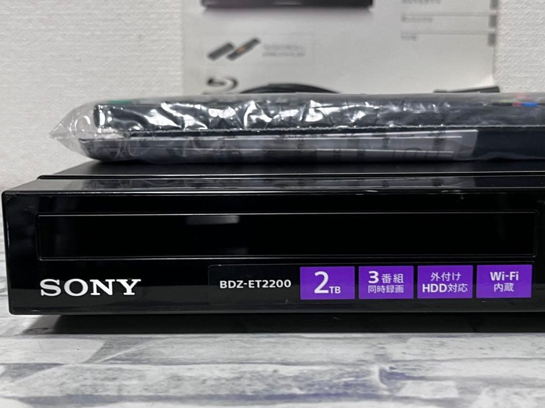 2TB 3番組録画　ソニー　ブルーレイレコーダー　BDZ-EW2200