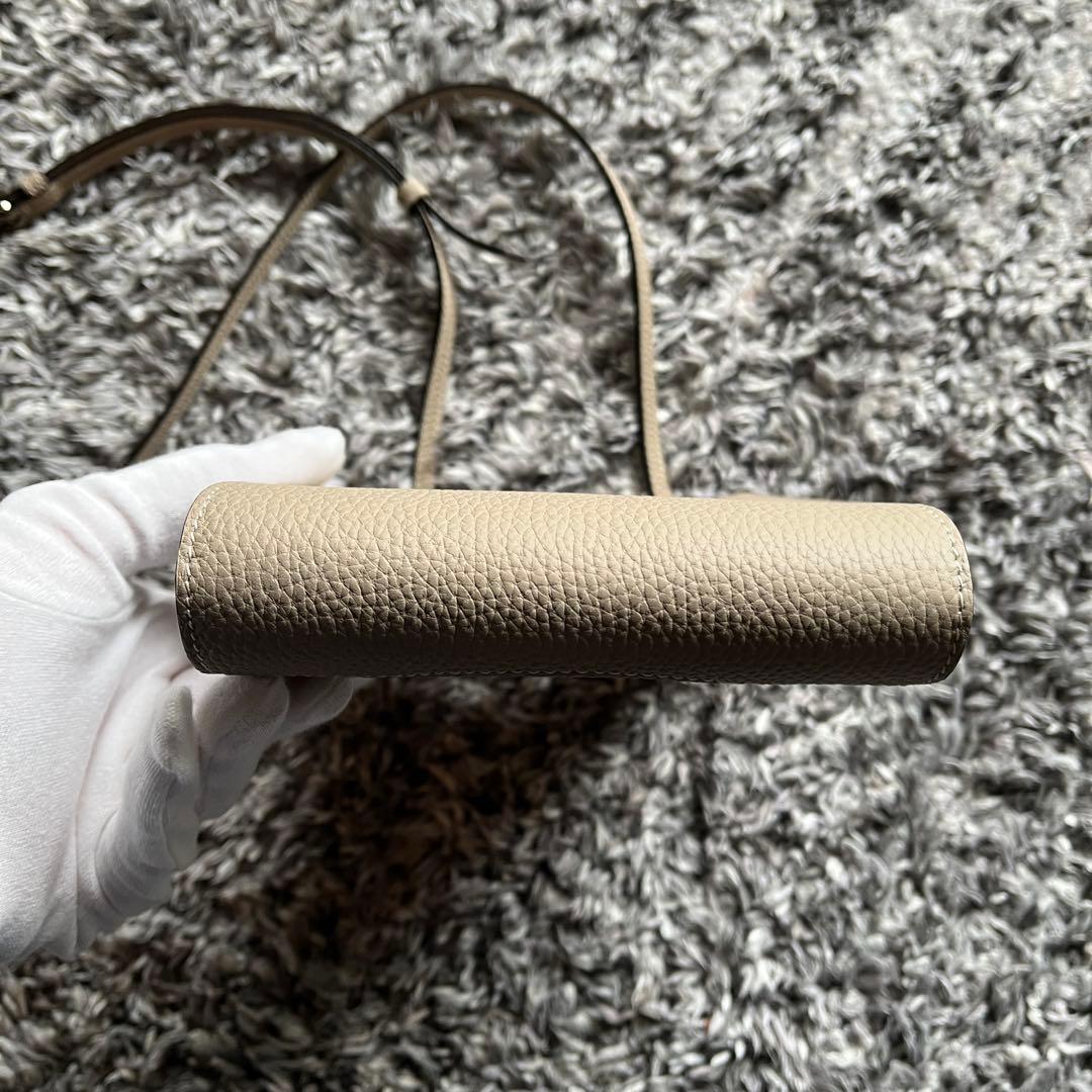 【新品未使用！✨】BONAVENTURA リア ミニ ショルダーバッグ ベージュ