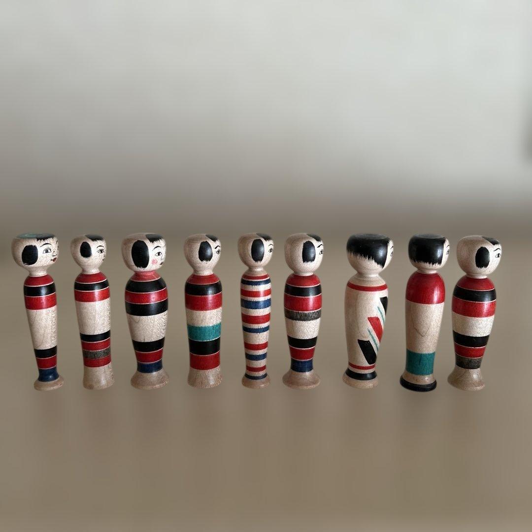 三春文雄工人 こけし 【蓋付き子持ちえじこ】