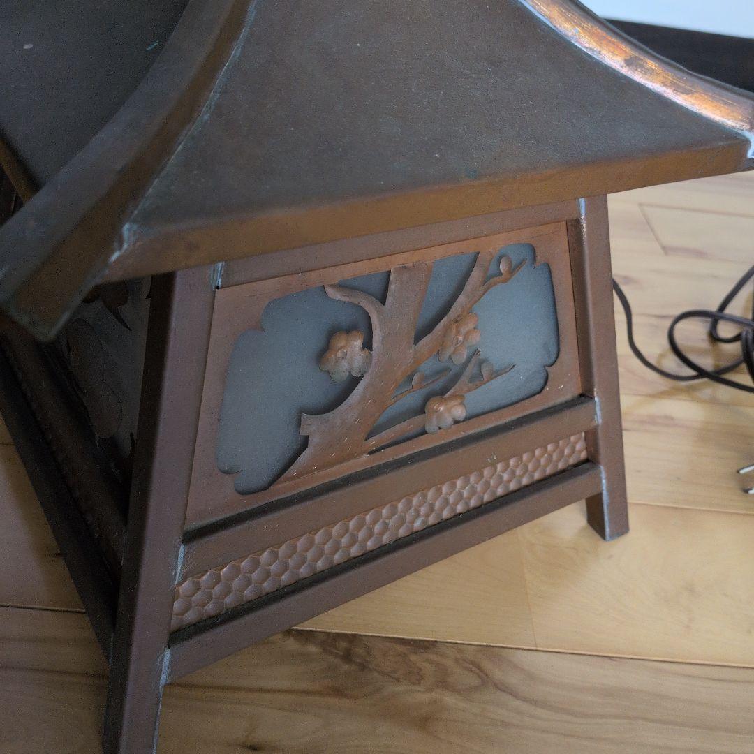 灯籠　銅製　年代物　アンティーク　美品　骨董品　釣り灯籠